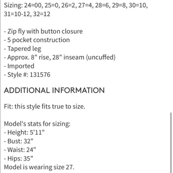 Henry & Belle Tapered Boyfriend Jeans Size… - Picture 7 of 7